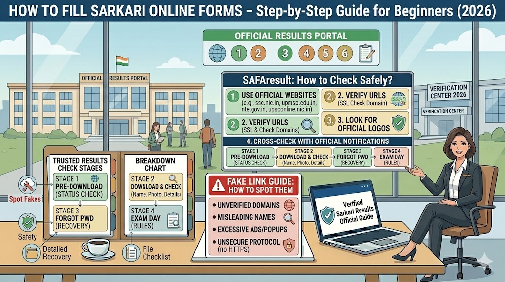 How to Check Sarkari Results Safely? (Official Website List & Fake Link Guide)