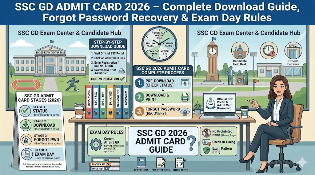 SSC GD Admit Card 2026 – Complete Download Guide, Forgot Password Recovery & Exam Day Rules